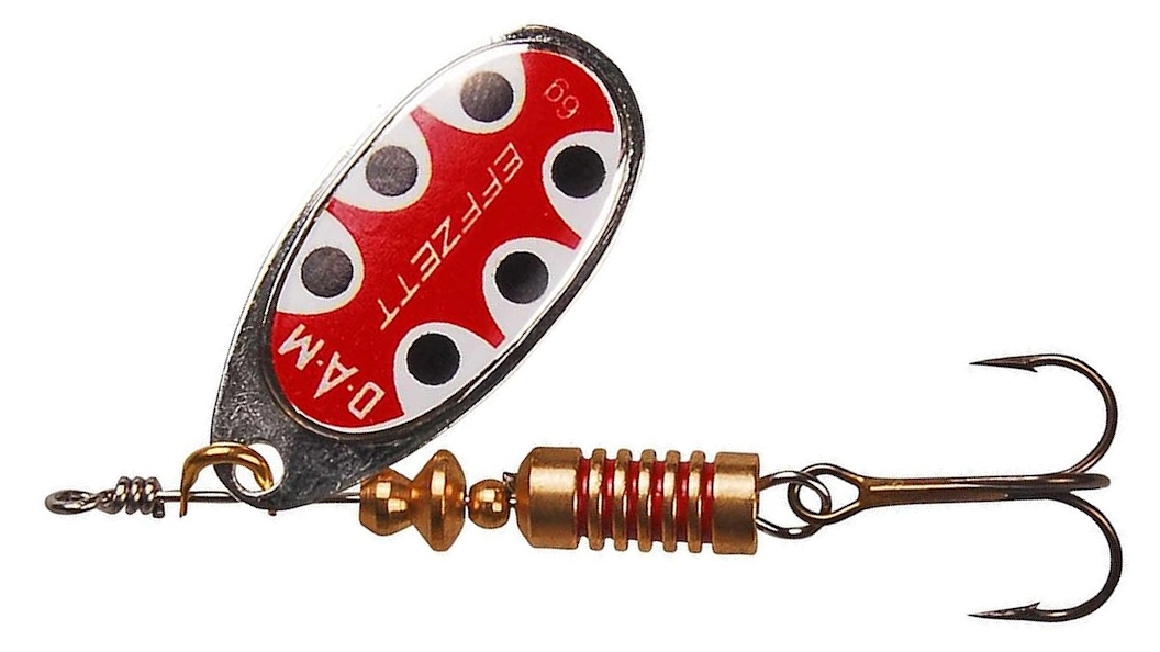 standard spinner silver black dot